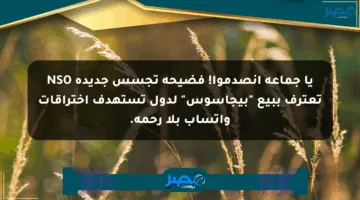 يا جماعة انصدموا! فضيحة تجسس جديدة NSO تعترف ببيع “بيجاسوس” لدول تستهدف اختراقات واتساب بلا رحمة.